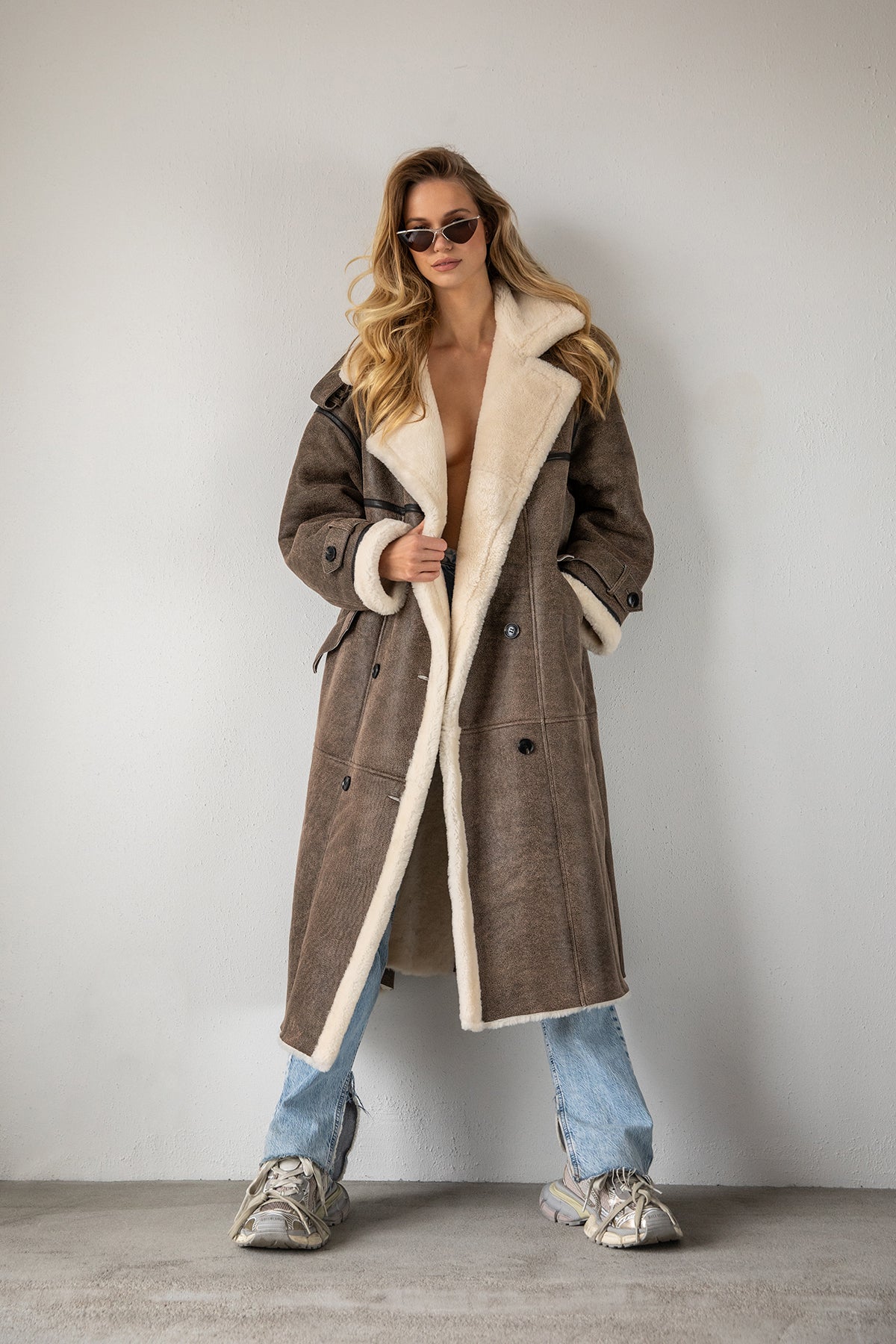 オワライメイ フースーヤ ZRELAKSOWANA KURTKA Z POLARU | Grey | NOISY MAY®